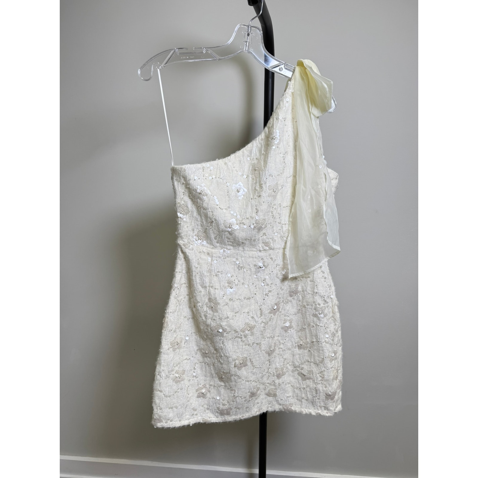Pippa & Pearl Take Me To The Altar Bridal Beaded Mini Dress Nwt Large — image 7 of 8